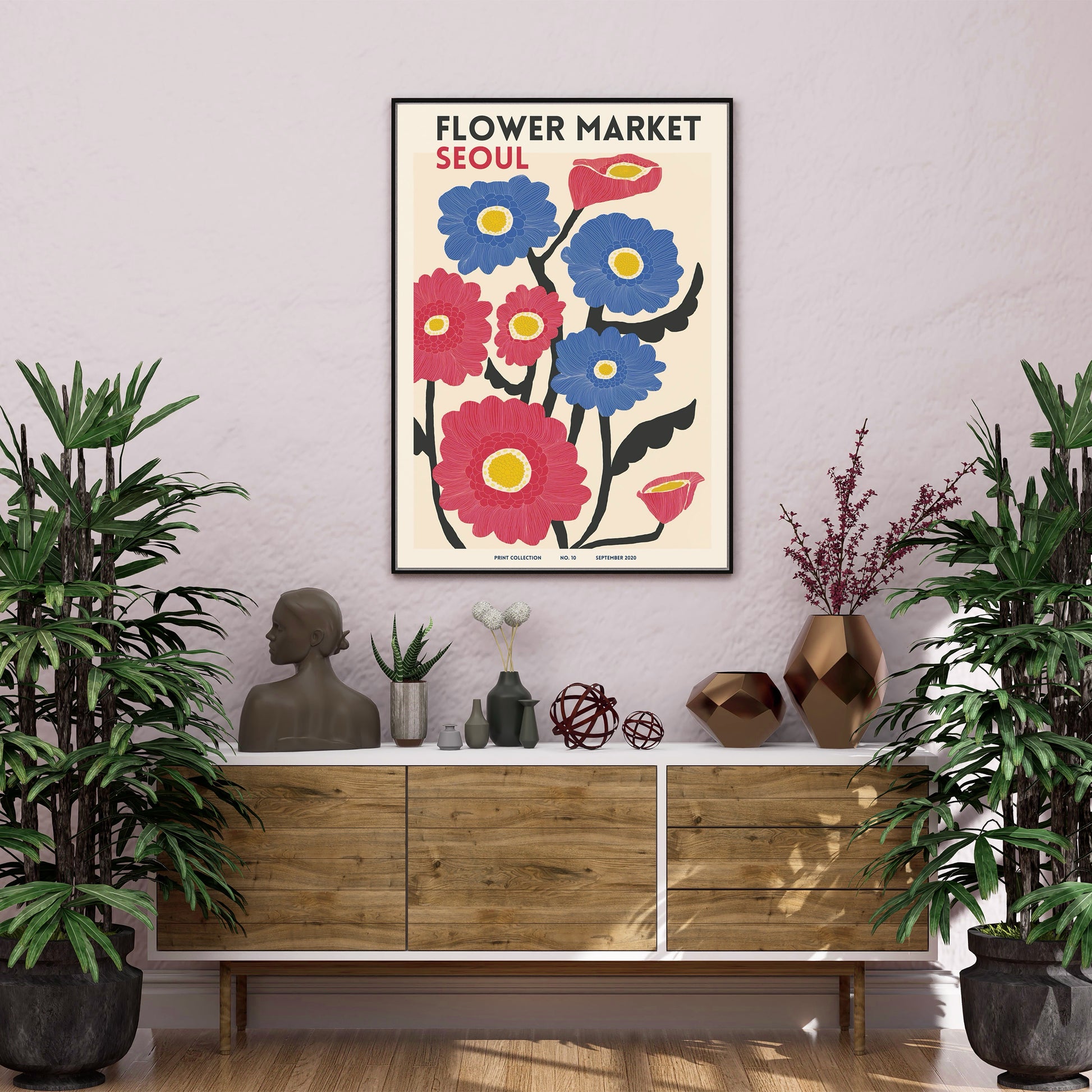 FLOWER MARKET SEOUL Art Print Poster