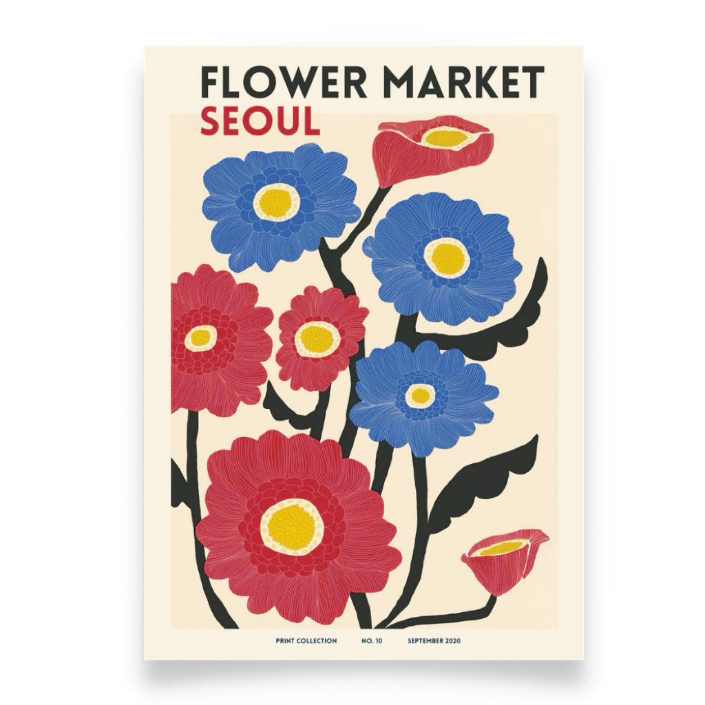 FLOWER MARKET SEOUL Art Print Poster