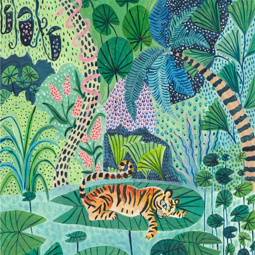 Animals in Jungle No.2 Art Painting Poster