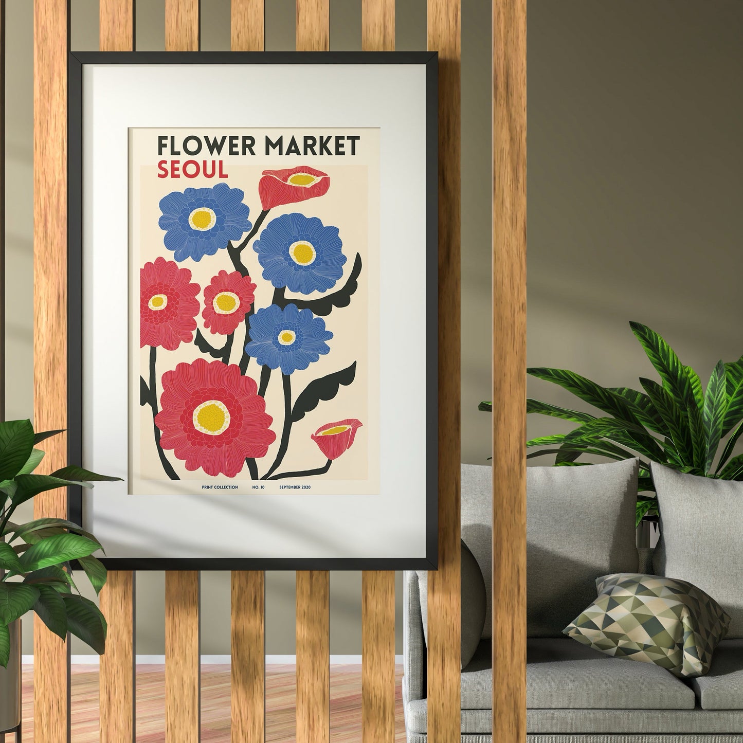 FLOWER MARKET SEOUL Art Print Poster