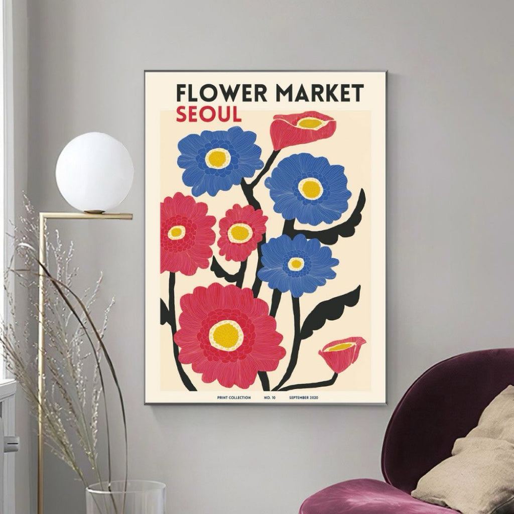 FLOWER MARKET SEOUL Art Print Poster