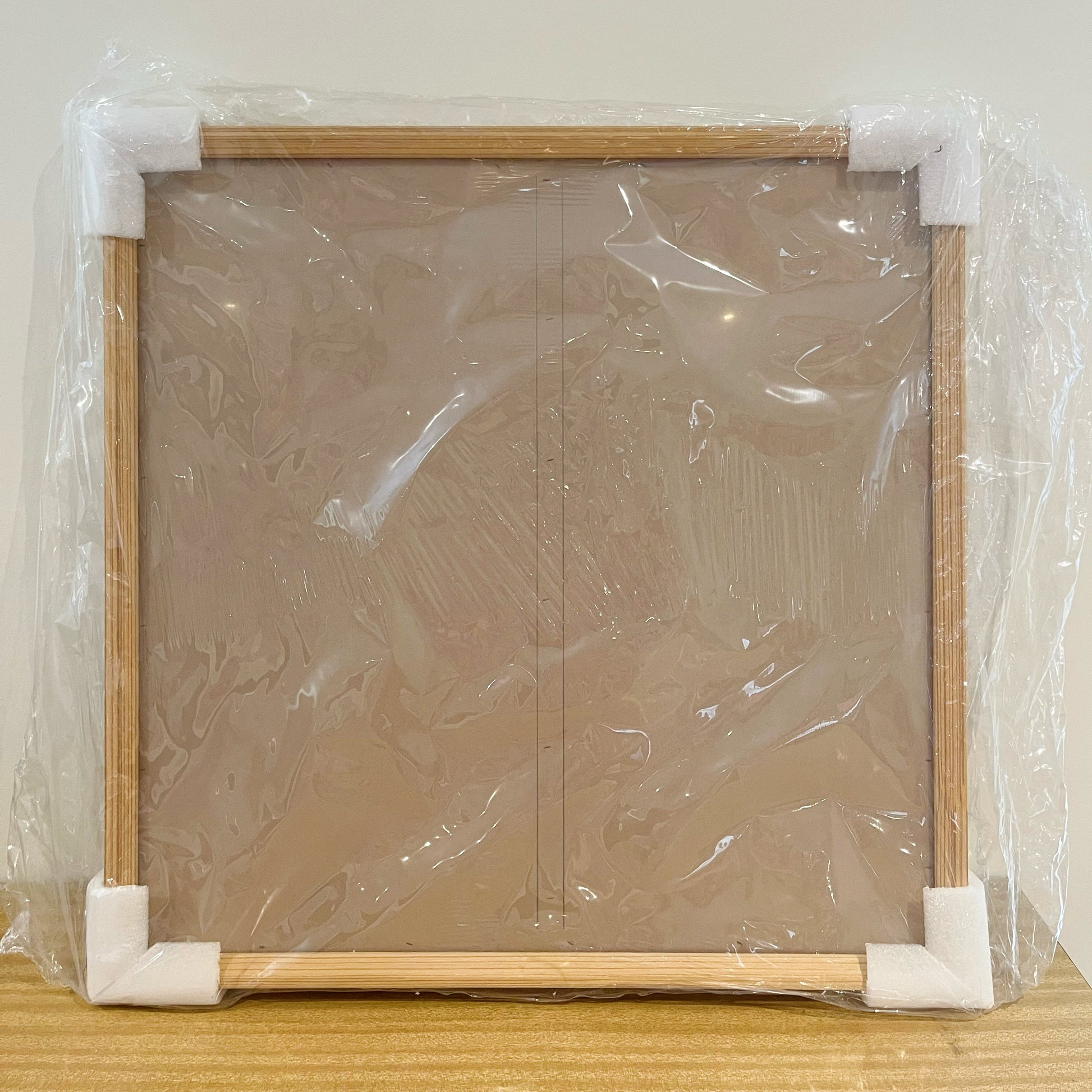 60x60 CM Oak Square Wood Photo Frame with clear glass 24 inch